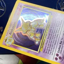 Pokemon Alakazam TCG Base Set Holo Card 1/102 Holo Rare NM / M - Image 5