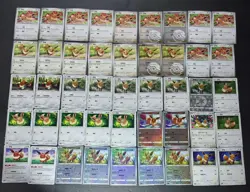 45 Lot Pokemon TCG S-Chinese Card Eevee Sylveon Gem Pack Eevee J05 - Image 2