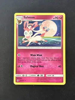 Sylveon 87/131 - Sun & Moon Forbidden Light Rare Pokemon Card - Image 1