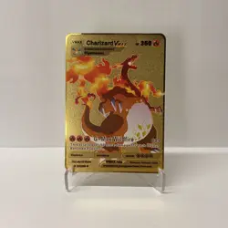 Charizard VMAX HP350 Gold Metal Pokemon Card-Collectible Gift Display！ - Image 1