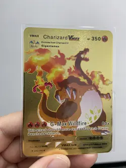 Charizard VMAX HP350 Gold Metal Pokemon Card-Collectible Gift Display！ - Image 3