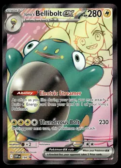 Pokemon TCG SV: Scarlet & Violet Promo Cards #194 Iono's Bellibolt ex NM - Image 1