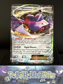 Pokemon Card Genesect EX 64/124 Fates Collide Ultra Rare Half Art NM - Image 1