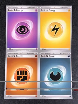 Pokemon TCG - Scarlet & Violet - Uncut Sheet Piece - 4 Card Energy - w/Toploader - Image 1