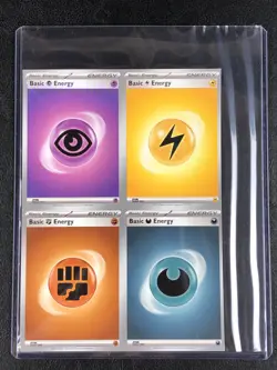 Pokemon TCG - Scarlet & Violet - Uncut Sheet Piece - 4 Card Energy - w/Toploader - Image 3
