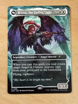 MTG Magic 1x Bruna the Fading Light Borderless Thick Card Secret Lair Drop NM - Image 1