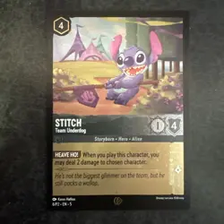 Stitch - Team Underdog Disney Lorcana Promo Cards Cold Foil6/P2 EN5 - Image 1