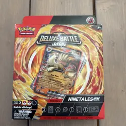 Pokemon TCG Ninetales ex Deluxe Battle Deck 60 Cards Playmat Deck Box Coin Foil - Image 1