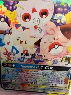 Pokemon TCG Togepi Cleffa Igglybuff GX Card 143/236 Supreme Puff GX - Image 1
