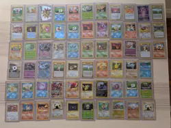 63 Pokemon Cards Lot - Vintage/Modern Mix - Base, Jungle, Rocket, Fossil, Holos! - Image 1