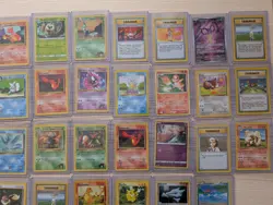 63 Pokemon Cards Lot - Vintage/Modern Mix - Base, Jungle, Rocket, Fossil, Holos! - Image 3