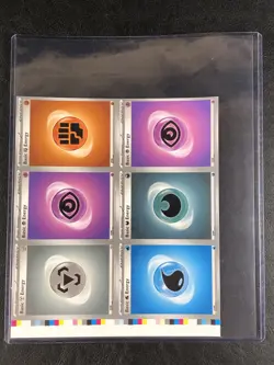 Pokemon TCG - Scarlet & Violet - Uncut Sheet Piece - 6 Card Energy - w/Toploader - Image 4