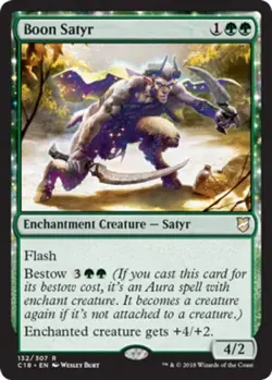 Boon Satyr - Commander 2018 #132/307 MTG Magic The Gathering - Image 1