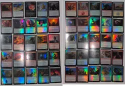 Magic the Gathering 50 Holo Foil bulk lot mixed set NO DUPLICATES Used MTG FL303 - Image 1