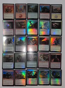Magic the Gathering 50 Holo Foil bulk lot mixed set NO DUPLICATES Used MTG FL303 - Image 4