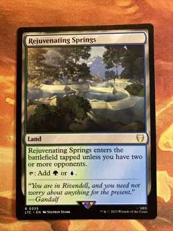 MTG Rejuvenating Springs Commander: The Lord of the Rings: Tales of Middle-earth - Image 1