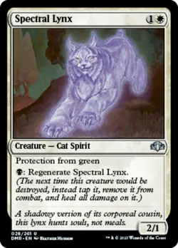 1x Spectral Lynx - Foil MTG Dominaria Remastered NM Magic Foil - Image 1