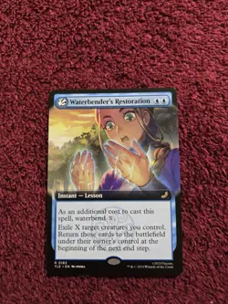 MTG Waterbender's Restoration 0183 Regular Borderless Avatar The Last Air Bender - Image 1