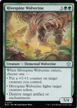 Hivespine Wolverine U Bloomburrow # 177 NM - Image 1