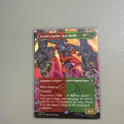 Scarlet Spider, Ben Reilly (Borderless) R Marvel's Spider-Man 214 NM MTG - Image 1