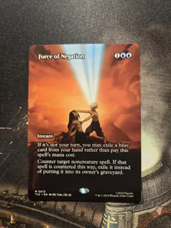 1x MtG Force of Negation Avatar: The Last Airbender Borderless Regular NM x1 - Image 1