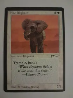 War Elephant MP Arabian Nights MTG Magic the Gathering - Image 1
