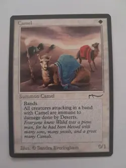 Camel LP/MP Arabian Nights MTG Magic the Gathering - Image 1