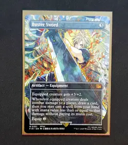 Magic the Gathering Buster Sword Borderless, Final Fantasy Regular Card 351 🔥 - Image 1