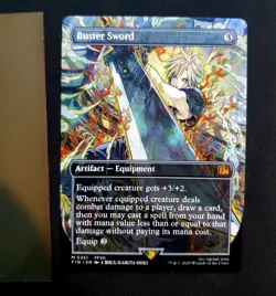 Magic the Gathering Buster Sword Borderless, Final Fantasy Regular Card 351 🔥 - Image 2