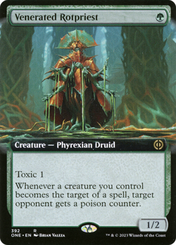 Venerated Rotpriest (Extended Art) [Phyrexia: All Will Be One] Magic MTG - Image 1