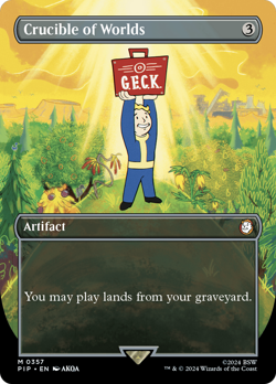 Crucible of Worlds (Borderless) [Fallout] Magic MTG - Image 1
