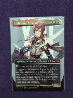 MTG Lightning, Army of One (0400) (Borderless) Final Fantasy Regular Non Foil - Image 1