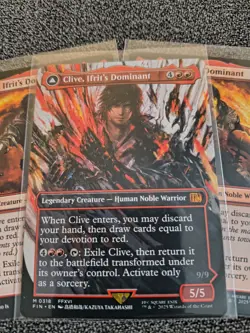 Clive, Ifrit's Dominant (Borderless) (0318) Final Fantasy Non Foil MTG W/ Regula - Image 2