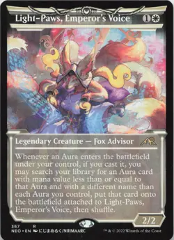 Light-Paws, Emperor's Voice (Showcase) R Kamigawa: Neon Dynasty 367 - LP MTG - Image 1