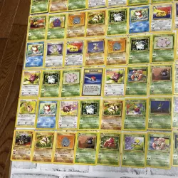 Pokemon 1999 Jungle Lot of 140 Cards Vintage Vtg Card - LP-LP+ Nintendo Pokemon - Image 4