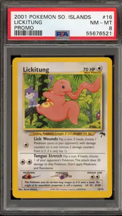 Pokemon Lickitung Southern Islands Promo #16 PSA 8 - Image 1