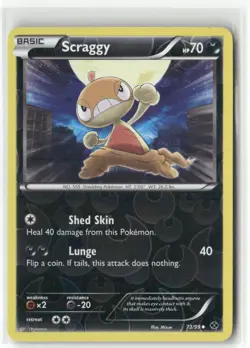 Pokemon Scraggy Uncommon Next Destinies 73/99 NM - Image 1