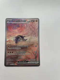 Pokemon TCG Great Tusk ex 246/198 Scarlet & Violet Special Illustration Rare NM - Image 2