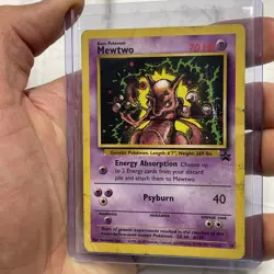 Pokemon TCG Mewtwo 14 Promo Wizards Black Star Promos Mewtwo 1999 Vintage HP Vtg - Image 2