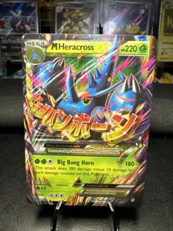 Pokemon Mega M Heracross EX TCG 5/111 XY Furious Fists Holo Ultra Rare NM - Image 1