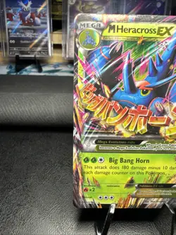 Pokemon Mega M Heracross EX TCG 5/111 XY Furious Fists Holo Ultra Rare NM - Image 2