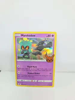 Marshadow 80/203 Trick-or-Trade BOOster Holographic Pokemon Rare 2021 - Image 1