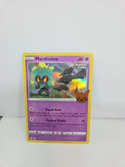 Marshadow 80/203 Trick-or-Trade BOOster Holographic Pokemon Rare 2021 - Image 2
