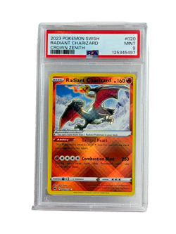 2023 Pokemon SWSH Crown Zenith Radiant Charizard #020/159 PSA 9 - Image 1