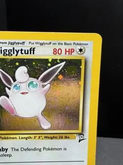Pokemon TCG WOTC Base Set 2 Wigglytuff 19/130 Holo Rare SWIRL LP - Image 3