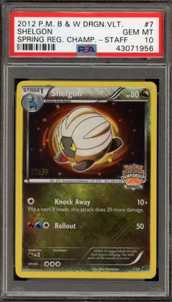 Pokemon Shelgon Dragon Vault STAFF Spring Regional Championships Promo #7 PSA 10 - Image 1