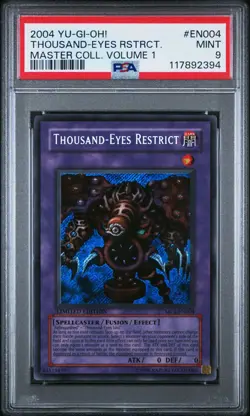 PSA 9 MINT Thousand-Eyes Restrict MC1-EN004 Secret Rare Promo *2394 YUGIOH - Image 1