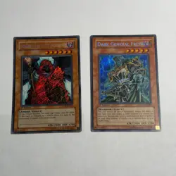 Yugioh 2x Secret Rare 1st Edition Lich Lord FOTB EN062 Dark General Freed LODT - Image 1