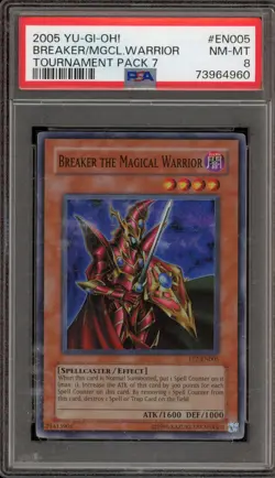 Yu-Gi-Oh! Breaker The Magical Warrior Tournament Pk. 7 Promo TP7-EN005 PSA 8 - Image 1