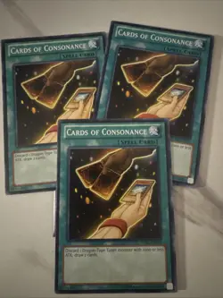 YuGiOh - 3x CARDS OF CONSONANCE - SDBE-EN025 - UNLIMITED - Image 1